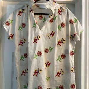 Never a Wallflower Floral Vicki Top